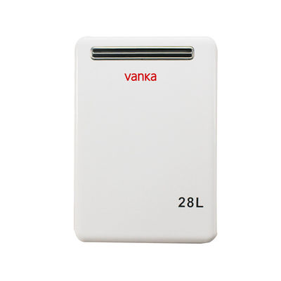 28L Tankless Outdoor Gas Water Heater Wall Mounted Low NOx Emissions