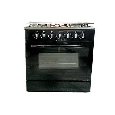 Multifunctional 4-Burner Gas Oven With Convection And Integrated Tempered Glass Kitchen Rack For Home And RV Use