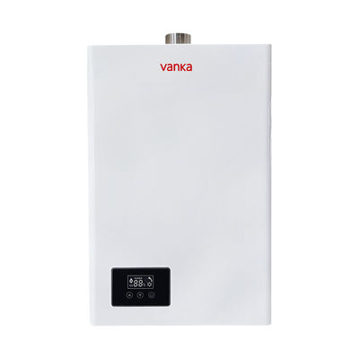 White 16L Digital Thermostatic Gas Water Heater with Single Flue Design Energy Saving and Quiet Operation